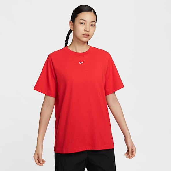 売れ筋商品|||ナイキ Tシャツ レディース トップス Basic T-shirt - red Red Tops and T-Shirts. Nike JP